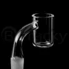 Fumo 3mm Wall 25mmOD Flat Top Quartz Banger Conveniente 10mm 14mm 18mm Bangers Chiodi per bong in vetro Dab Rigs