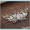 Jewelrysier Colore Fiore Perla Strass Pettine Matrimonio Aessories Per Le Donne Sposa Tiara Fascia Capelli Gioielli Drop Delivery 2021 39Fwk