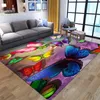 Dywany kreskówki motyl 3D dywan dywanu salon sypialnia mata podłogowa nordycka nordycka nordycka duża can3696856