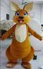 Costume de mascotte de kangourou mignon d'Halloween de haute qualité Personnaliser un animal de dessin animé en peluche Personnage de thème animé Taille adulte Déguisement de carnaval de Noël de meilleure qualité.