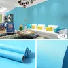 Duvar Kağıtları PVC Kalınlaşmış Yapışkan Duvar Kağıdı Su Geçirmez Katı Renk Düz Oturma Odası TV Arka Plan Yatak Odası Sıcak Duvar Kağıdı W25
