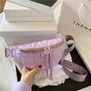 Splice Crossbody Tassen Voor Vrouwen 2024 Effen Kleur Schoudertassen Kleine Pu Leer Vrouwelijke Borst Tas Dames Taille Verpakking Fanny packs