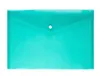 Envelope Folder Transparent Plastic Document Bag A4 File Hasp Button Classified Storage Stationery Bags Office School Information