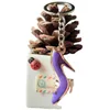 Novelty Mini High Heel Shaped Keychains Cute Shoe Keyrings for Gifts key chain bag ornaments