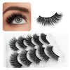 5 paires de faux cils épais naturels vaporeux Faux cils de vison 3d en vrac maquillage longs cils doux sans cruauté