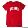 Harvard University Short Sleeve T -shirt tee tshirts män och kvinnor casual jersey streetwear s runna kläder hög kvalitet1162039