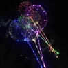 LED BOBO 풍선 31.5inch 스틱 3M 문자열 풍선 LED 가벼운 크리스마스 할로윈 생일 풍선 파티 장식 보보 풍선 Dhy57