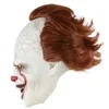 Silicone filme stephen rei é 2 palhaço monavancinha máscara feia de horror palhaço máscara de látex halloween festa horrível cosplay prop máscara bw