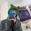 knitted frog hats