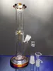 Eau Bongs Narguilés Fumer Bécher Base Dab Rigs Bong En Verre Épais Ice Catcher Bubbler Dabber Fumée Avec Bol De 14.4mm