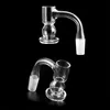 Volledige LAD Smoking Beveled Edge Terp Slurper Quartz Banger met Bal Bucket 45 * 90 Naadloze Slasters Nagels voor Glas Water Pijpen Oliereiljes Bongs