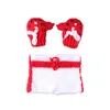 Baby Photo Photography Prop Costume Hat boys Girl Crochet Knit Clothes boxer Boxing gloves + pants Set for Infant Baby 58 Z2