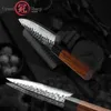 57 Inch Handmade Petty Knife Japanese AUS10 3 Layers Steel Mini Chef Japanese Kitchen Paring Knife Home Cooking Tools Gift Grand2436704