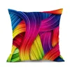 Almofada/travesseiro decorativo colorido geometria série de linho travesseiros arremesso de almofada de almofada cadeira de cadeira de cadeira de sofá -cama decoração