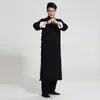 Lin IP HOMME Kungfu Vêtements Wing Chun Tai Chi Costume Shaolin Moine Taoïste Arts Martiaux Uniformes Double-couche Robe Chinoise