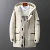Hiver doudoune hommes long pardessus avec capuche épais manteau hommes chaud veste mode vêtements Harajuku veste Japen Style 211110