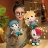 25cm Anime My Hero Academia Izuku Midoriya Katsui Bakugou Shouto Todoroki Pluszowe lalki Cute Wisiorek Zabawki Miękkie Nadziewane Xmas Prezent Y211119