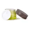 Oliwa zielone szklane słoiki kosmetyczne Pusta makijaż próbka butelka z pojemnikami z drewna szczelne plastikowe pokrywy do balsam