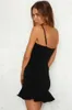 女性のセクシーなファッションレッドブラック包帯ドレスイブニングセレブレーヨンニッククラブシックフィッシュテールミニパーティーヴェスティド210527