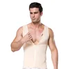 Men's Body Shapers Men's Men Shapewear Tank Tops Zipper Slimming Fitness Corset Sleeveless Shirts Compression Abdomen Tummy Belly