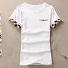 Designer Women T Shirt Trend Classic European och American Top Popular Cotton Tyg Printing bekväm t-shirts Asiatisk storlek