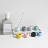 Étagère de douche colorée porte-brosse à dents accessoires de bain vaisselle en céramique créative stockage de cure-dents2768