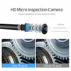Wifi dual lens endoscoop 2mp 1080p 8mm hd inspectie camera 3 meter handheld borescope met 8 LED -lichten voor Android iOS mobiele pho