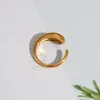 Cluster Rings High End Ring Sets Trend Star Zircon Bee Signet Body Pendant Chunky Golden For Women rostfria smycken Male7880994