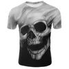 Men's T-Shirts 2022 3D Printing Skull Death Domineering Cool Punk Summer Fashion Casual Hip-Hop Short-Sleeved T-shirt Street Top