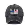 Let's go Brandon Ball Hat Anti Biden Funny Humor Baseball Cap Snapbacks US Flag Star Stripes FJB Print Denim Hats Trump 2024 Political Costumes G80UARV WHT0228