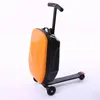 Suitcases 20 Inch Carry On Scooter Trolley Suitcase Skateboard Luggage Wheels219p
