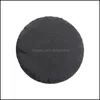 기타 Aessories Kitchen, Dining Bar Home Gardennatural Slate Coaster 테이블 장식 위스키 테마 와인 컵 홀더 코스터 단체 차