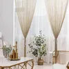 Multicolor String Curtain For Doors Shiny Tassel Glitter Line Curtain Home Decoration Window Divider Drape For Living Room 211203