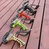 Rostfritt ståljakt av hög kvalitet och fiskelaserspår med gummiband Strong Slingshot Outdoor Professional Shooting W220307