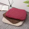Solid Color Removable Washable Quilted Warm Cushion Dining Chair Student Seat Non-Slip Office Cushion/Decorative Pillow