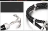 Bracelets Punk multicouches en cuir véritable et acier inoxydable, Bracelets porte-bonheur Hope Couple pour hommes et femmes, bijoux cadeaux