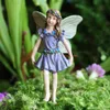 Fairycome Set of 6 Fairies for Garden Miniature Figurines Resin Figur Ornaments Staty Dekorationer 210728