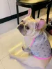 Vêtements pour chiens Vêtements pour animaux de compagnie Robe Vêtements Mode Chien Gilet en gaze transparente