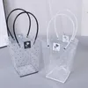 Storage Bags Flower Packing Box Waterproof Transparent Portable Florist Handy Bouquet Organizer Wedding Decor For Valentine's Day