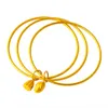 3-pcs Inseparable Wire Bangle Women Jewelry 18k Yellow Gold Filled Classic Fashion Accessories Gift