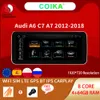 12.3 "Android 10 자동차 DVD 플레이어 Audi A6 C7 A7 용 멀티미디어 라디오 2012-2018 WiFi 4G 8 코어 4 + 64GB RAM BT GPS Navi 스테레오