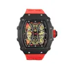 Часы RicharMilles, роскошные механические часы, водонепроницаемые, высшего качества, на Homme Band hombre6