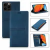 Magnetic Wallet Phone Cases for iPhone 14 13 12 11 Pro Max XR XS X 7 8 Plus - Cowhide Grain PU Leather Flip Kickstand Cover Case with Card Slots