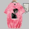 Anime attack på Titan Eren T-shirt Fashion Short Sleeve O-Neck Casual Tie Dye Uniex Y0809