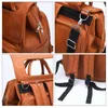 Borse per pannolini di grande capacità Pu Leather Mummia maternità Pannolino da viaggio Zaino Multifunzione Organizzatore J60d Q0528