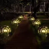 Creative Solar Fireworks Light Waterproof Led Landscape Lights for Garden Courtyard Gazon Decoratie Andf889 Q0811