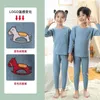 2 pcs meninos meninas pijamas conjunto casual sleepwear para criança crianças crianças cueca pijama menino menina roupas nocturnas sem costura 210908