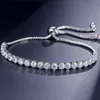 Tennis Armband Dames Mode Verstelbare Ketting Armbanden Cubic Zirconia Rose Gold Love Gift Luxe Glanzende Sieraden
