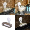 Aessories Bath Home Gardeth Aessory Set Creative Drain Salle De Bains Boîte À Savon Dortoir Non Perforé Plat Toilette Ventouse Fixation Murale Elle