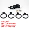 Massage Cage Set Lightweight Custom Curved Device Kit Penis Ring Cock Ring Cages Trainer Belt Sex Toys8696691